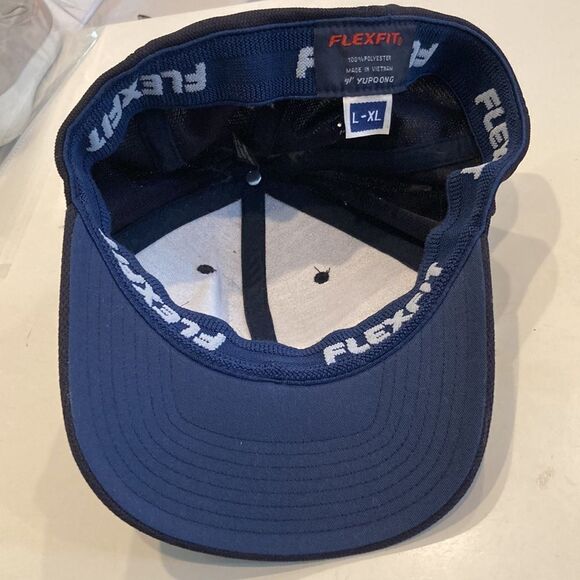 Flexfit ICON blue baseball cap with embroidered logo size large to extra-large - Picture 6 of 6